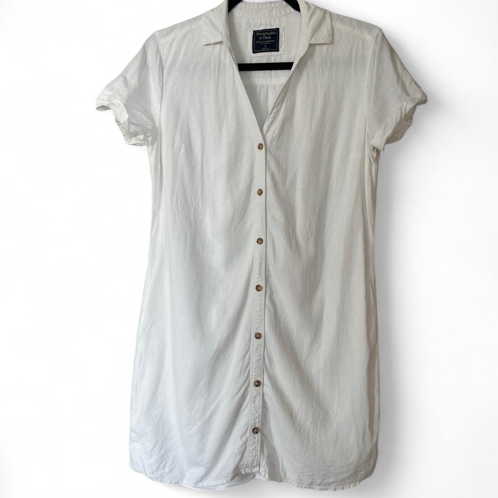 Abercrombie & Fitch Classic White Shirt Dress